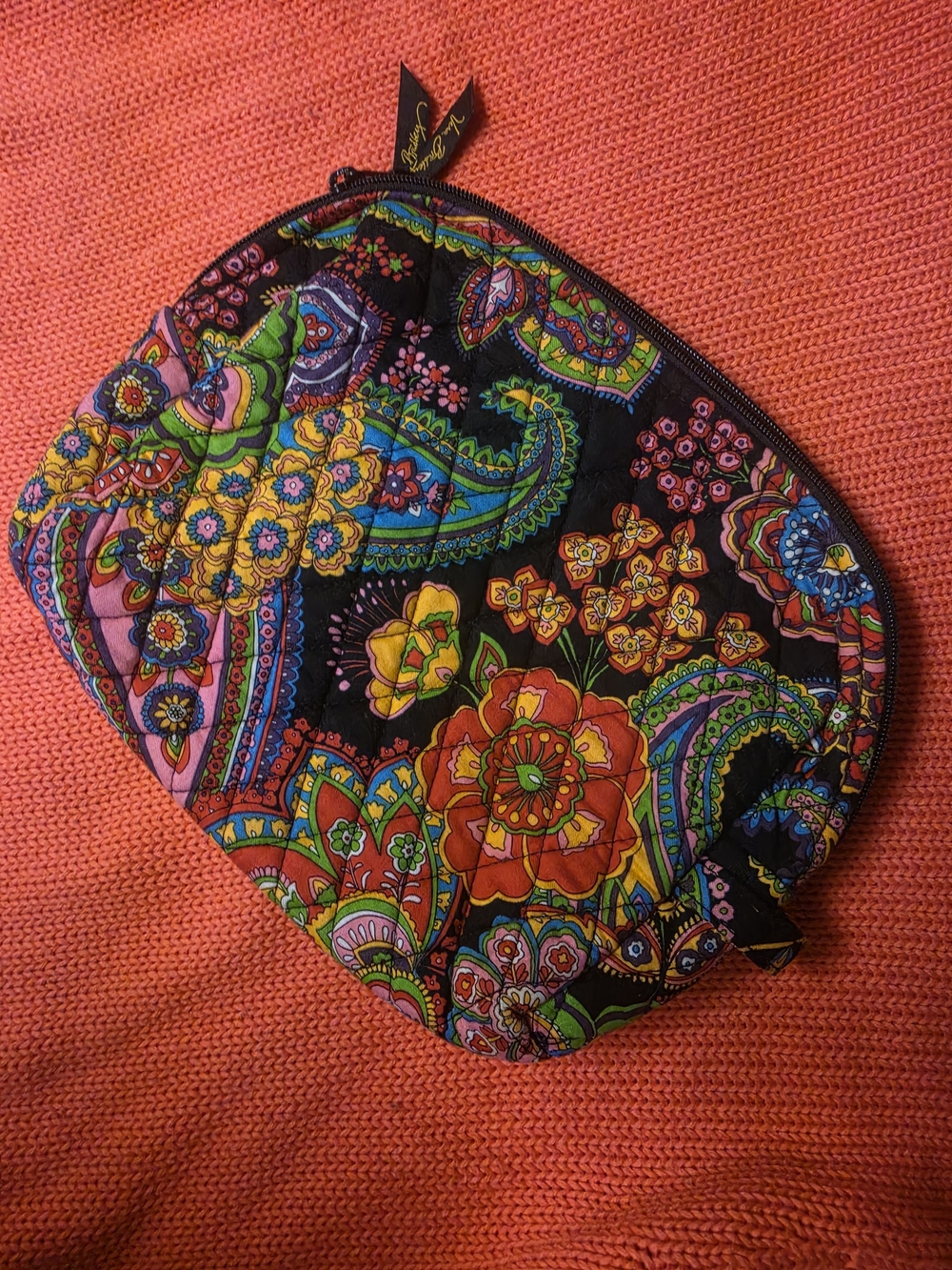 Vera Bradley Cosmetic Pouch Featuring The Vibrant,"Symphony in Hue"